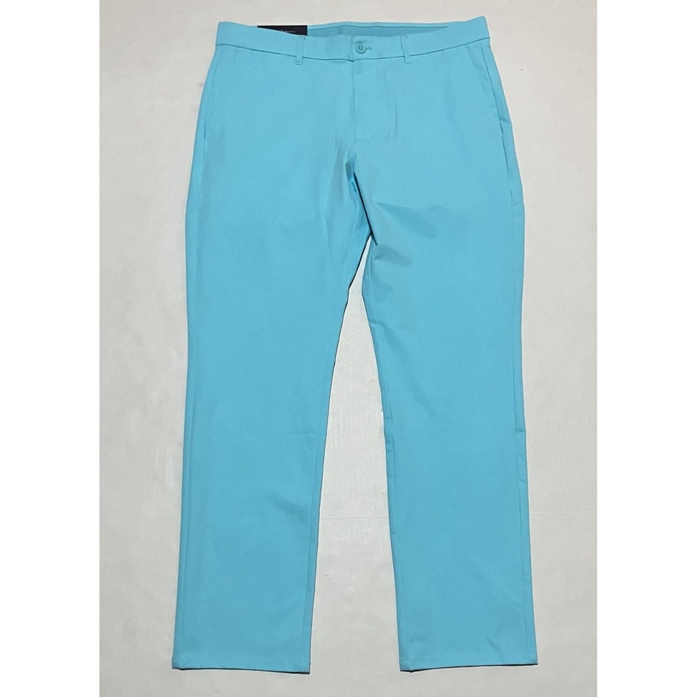 NWT Holderness & Bourne Mens‎ Size 34 X 30 Tailored Fit Teal Performance Golf